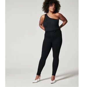 SPANX Ankle Skinny Pull on Jeans Leggings Black size Large